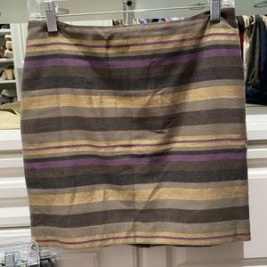 Stripped pencil skirt